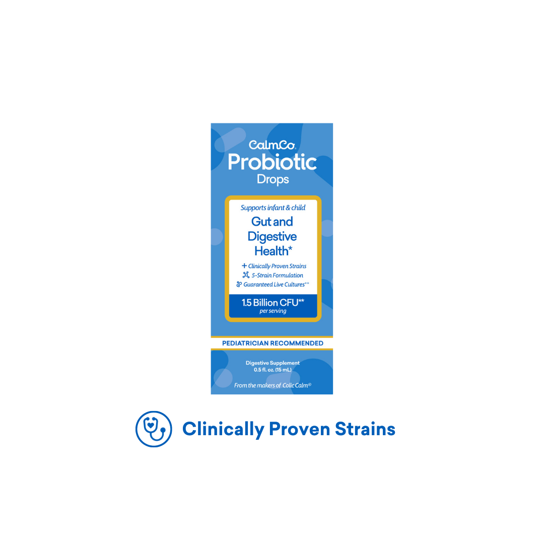 CalmCo Probiotic Drops, Clinically Proven Strains to Help with Digestive Health and Colic Relief*