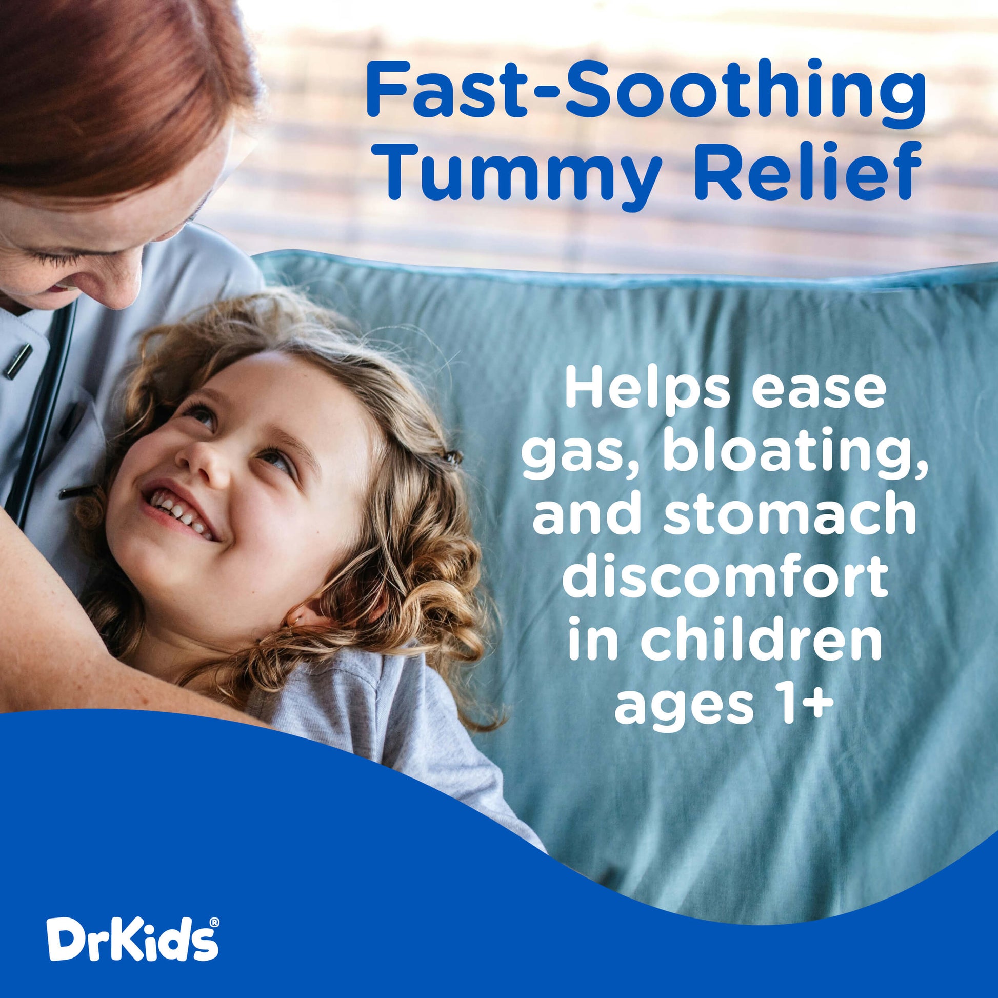 DrKids Tummy Calm Liquid is specially designed for children aged 1+ to help ease occasional gas and stomach discomfort.